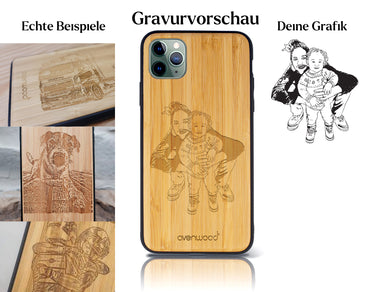INDIVIDUELL iPhone 11 Pro Bambus-Kunststoff